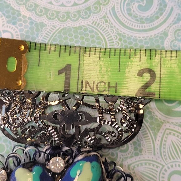 Blue Statement Pendant - Picture 9 of 11